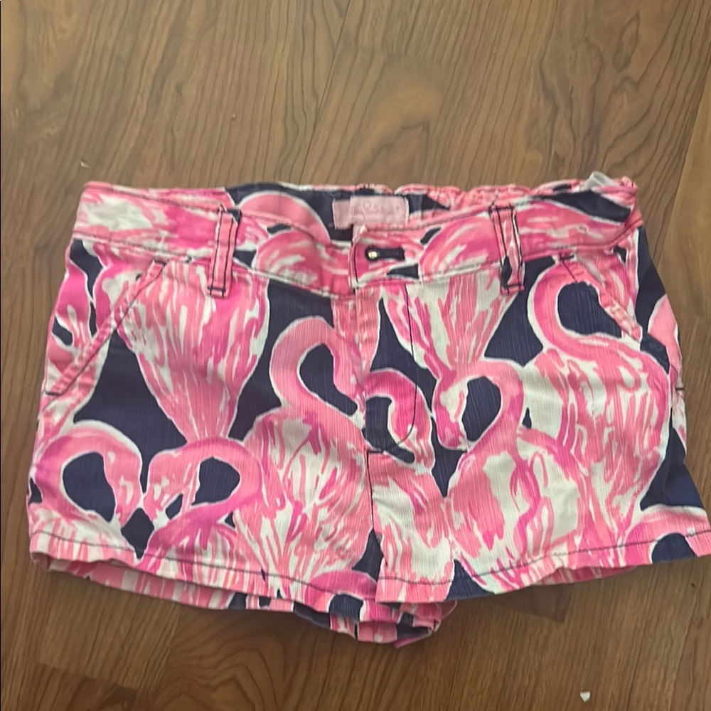 Lilly Pulitzer Pink and Blue Floral Shorts